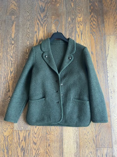 Giacca lana cotta verde - giacca,