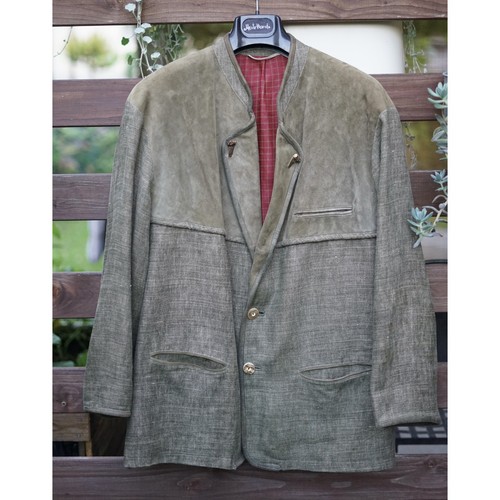Giacca lino pelle - in, 54